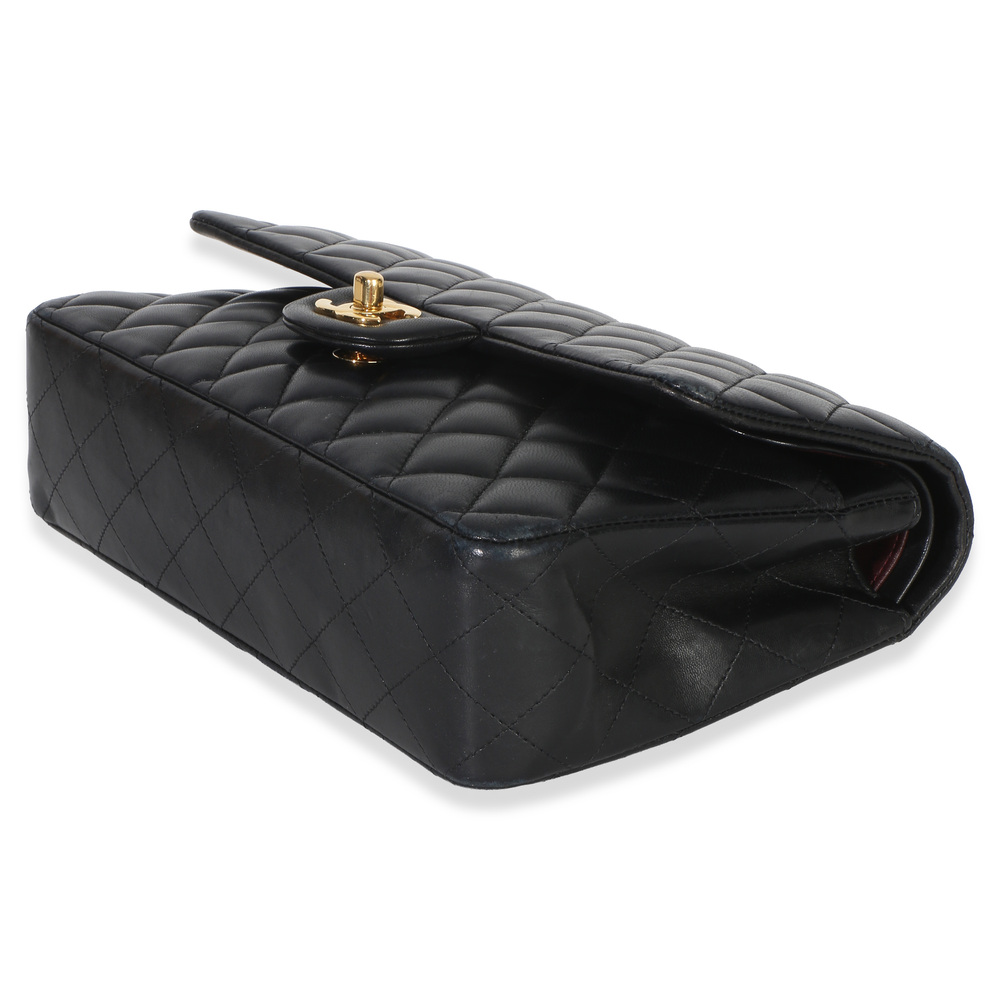 Chanel Black Quilted Lambskin Medium Classic Double Flap Bag - Picture 7 of 8